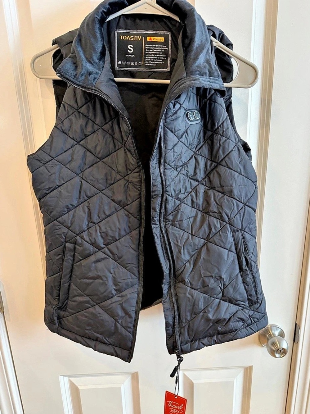 TOASTYV Heated Vest Black Small NWT